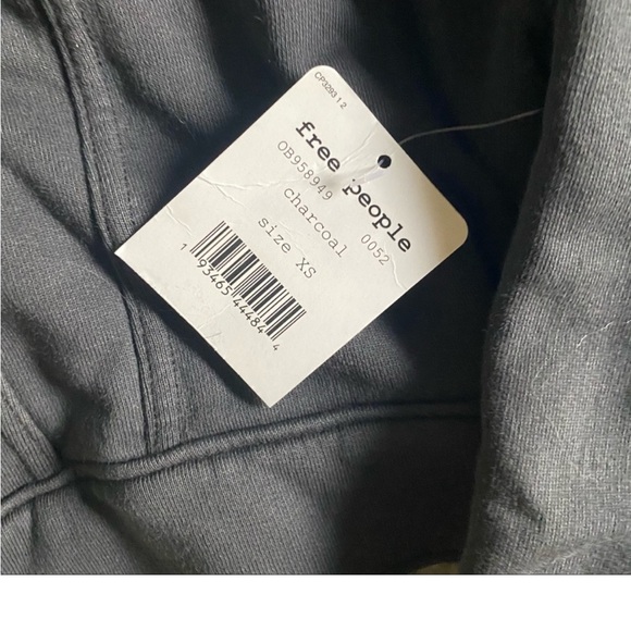 Free People Dreamers Hooded Jacket in Charcoal - Picture 7 of 7